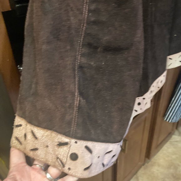 Vintage 60-70s suede cape/poncho jacket - Picture 13 of 13